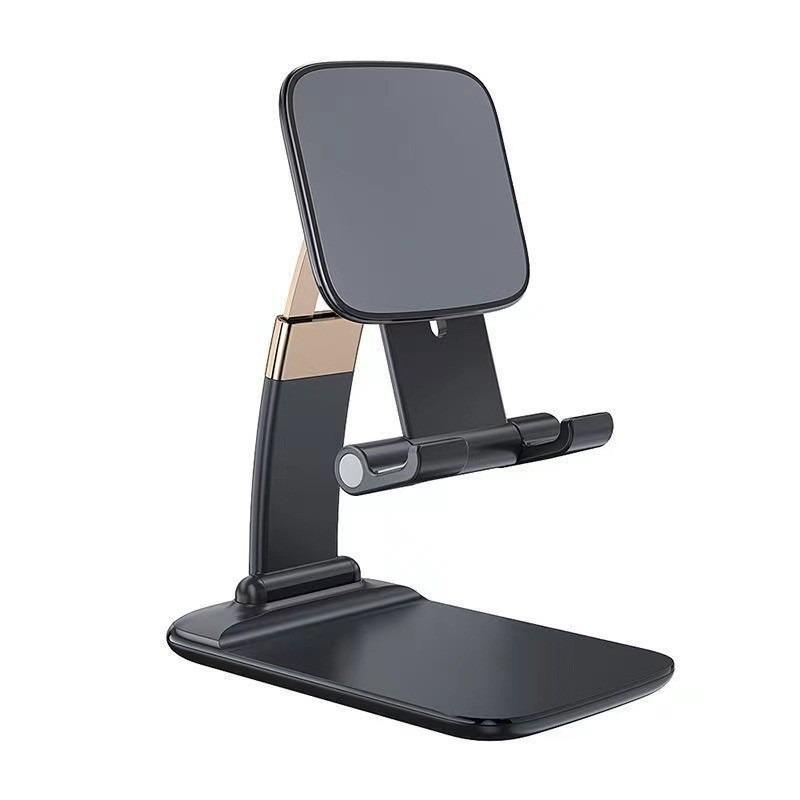 Creative Lazy Desktop Bedside Mobile Phone Holder Portable Aluminum Alloy Mobile Phone Holder 1Pcs чёрный