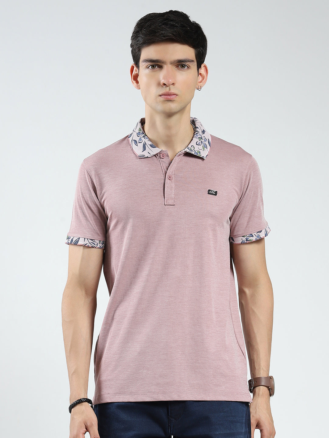 Monte Carlo Men Slim Fit Maroon Tshirt XXL