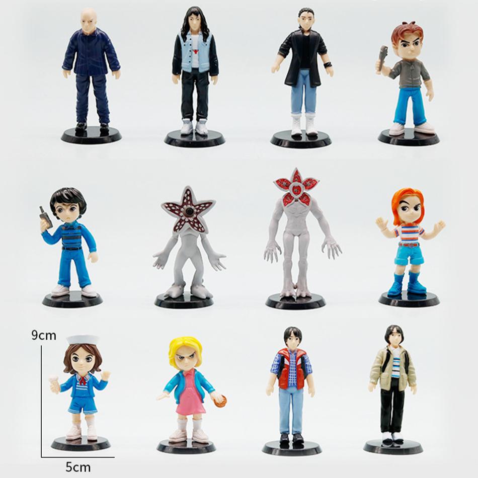 8 BUC Chei de Buzunar Eleven Barb Robin Steve Dustin Figurină Vinil Inel Cheie Model Jucării