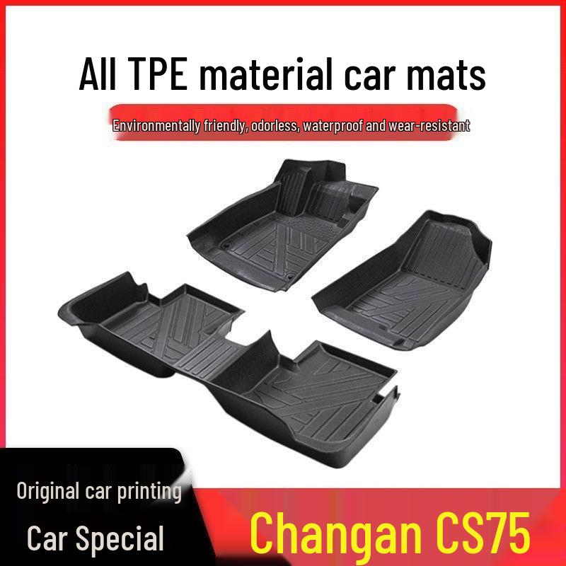 Compatible Changan CS75/CS75PLUS TPE Car Floor Mats 2020-2024 - Waterproof & Wear-Resistant