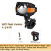 LED Motorcycle Auxiliary Spotlights Hi/Low Beams With Red Devil Eyes Driving Fog Lights for Truck Golf Cart SUV ATV 4X4 12V 24V