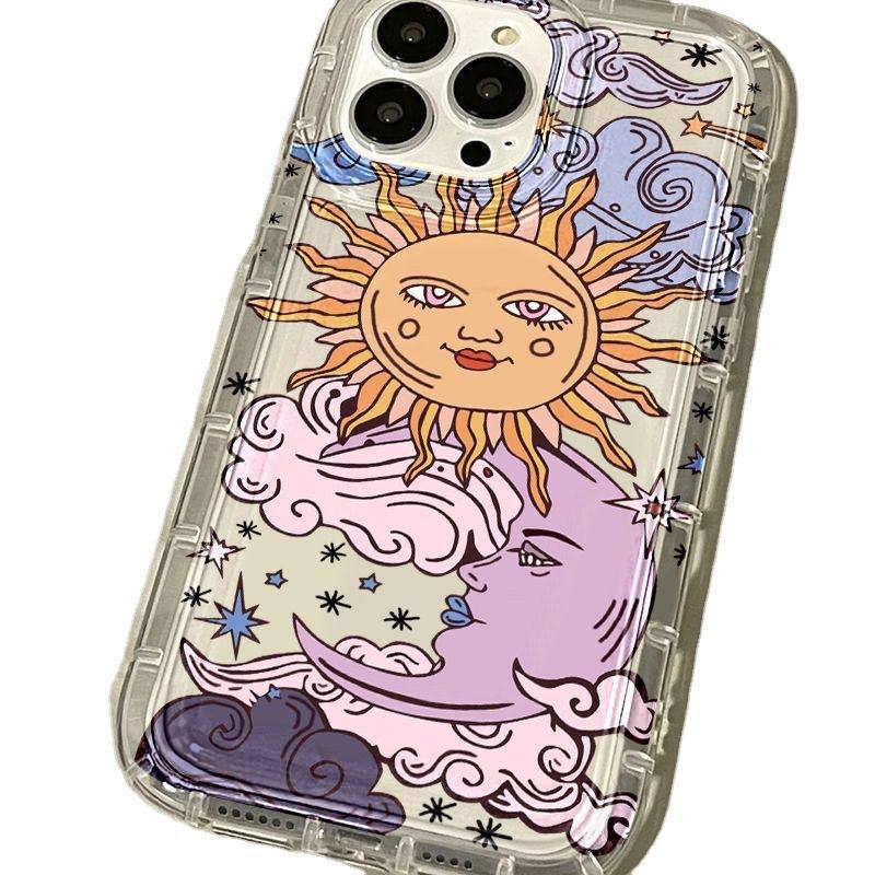 Cartoon graffiti is suitable for iphone17promax new mobile phone case 16pro/12 couple 14 popular generation 15