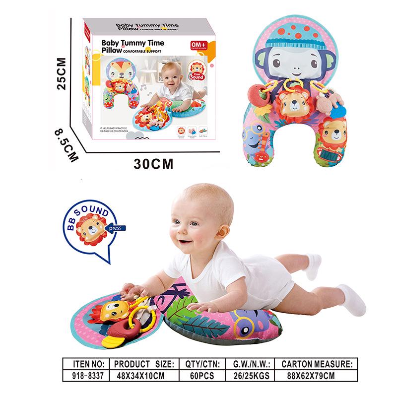 Cross-border Baby Tummy Time U-Shaped Pillow & Mat for Newborn Head Lifting Training