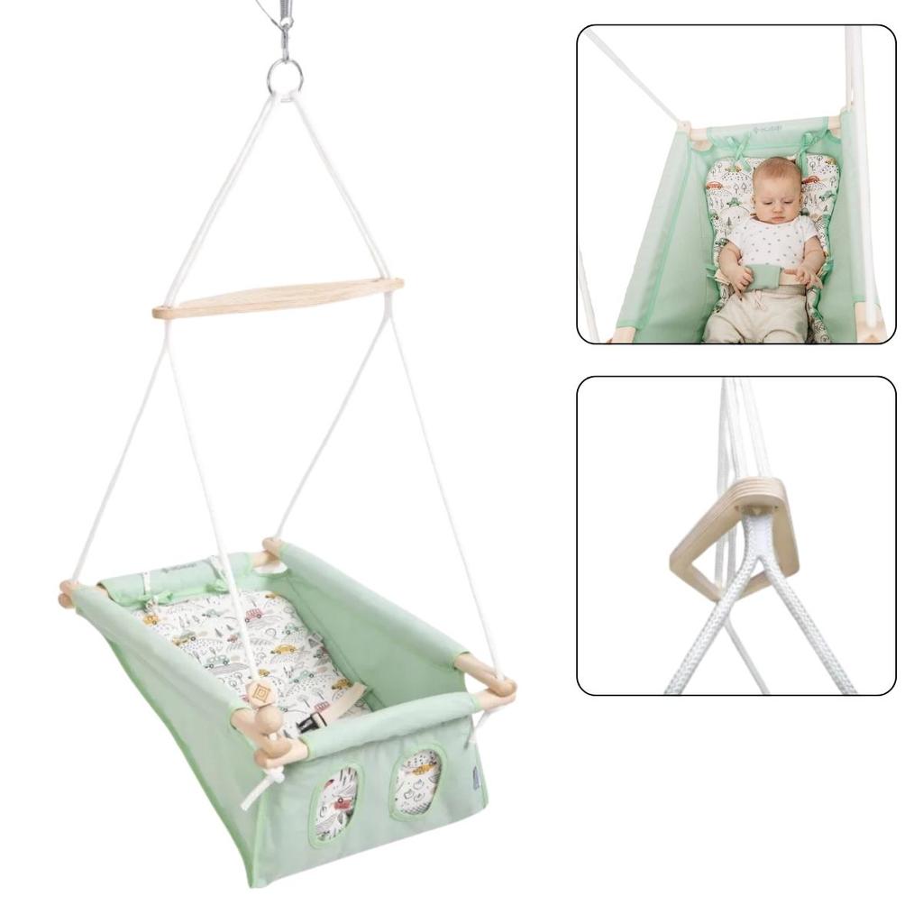 Baby swing Baby Pastel mint - car