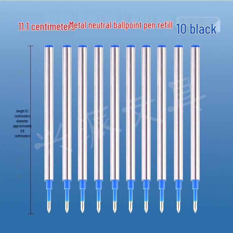 Universal Threaded Metal Ballpoint Pen Refill - Water-Based, Neutral, Business Office Replacement