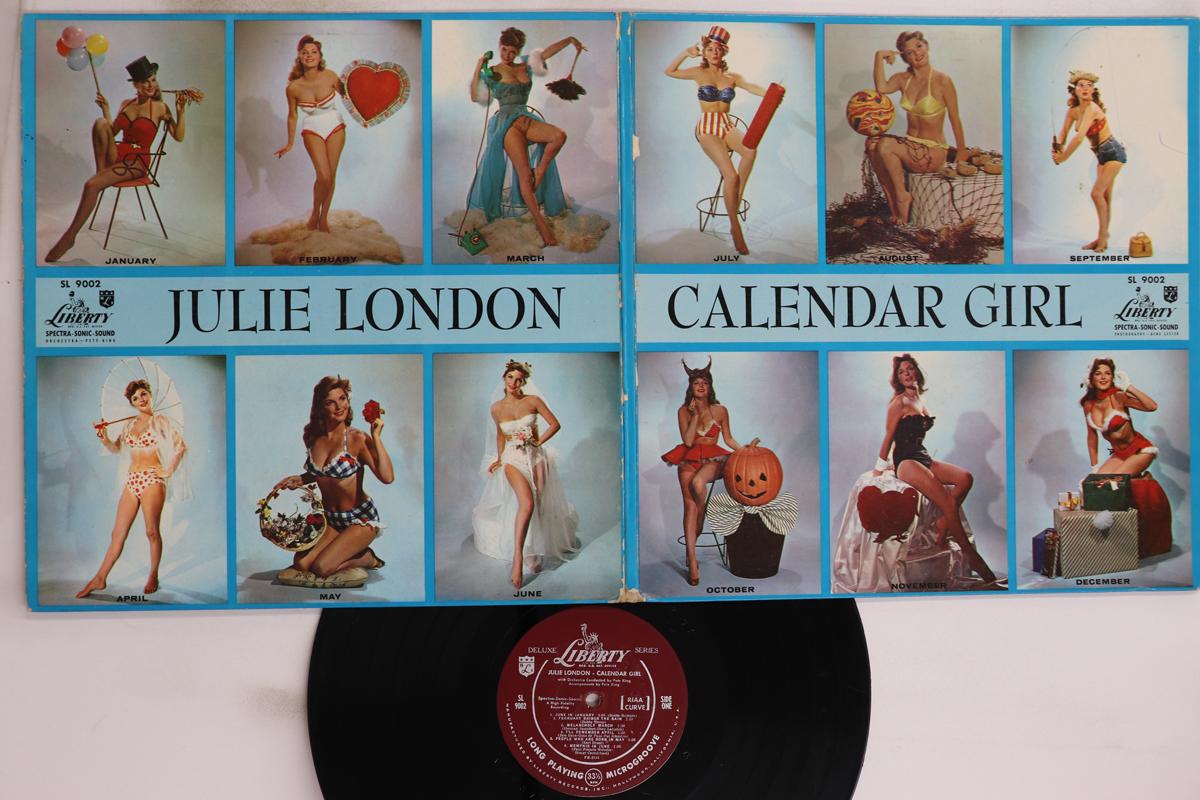 

LP Record JULIE LONDON - Calendar Girl SL9002 LIBERTY 1956 US Jazz Used