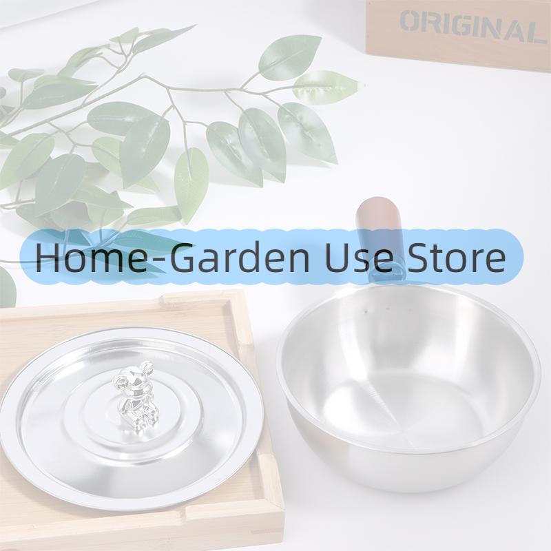 Korean Cuisine Pot Single-Person Heat-Resistant Pot Wood Handle For Fruit Salad Yogurt Breakfast Kitchen Cooking Bowl