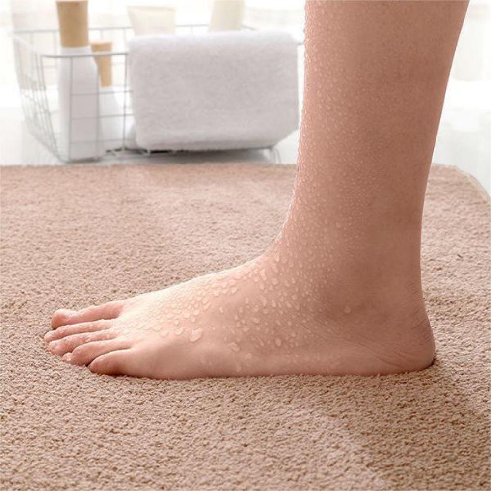 

Water Absorbent Non Slip Floor Mats Entrance Door Mats Bedroom Living Room Entrance Carpet Home Decoration Bathroom Accessories 40CMx60CM розовый