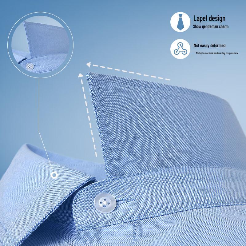 MINISO Men's Premium Oxford Short-Sleeve Shirt