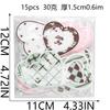 Grid Love Shape Embroidery Cloth Sticker Repair Subsidy Ironing Clothes Hole Patch Bag Shoes And Hats Cute Decorative Sticker