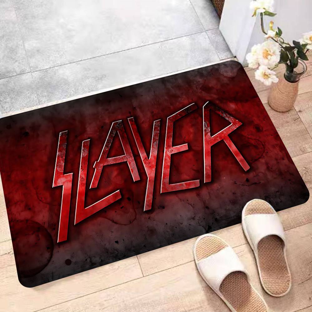 

Heavy Metal S-slayer Band Entrance Door Mat Nordic Style Bedroom Living Room Doormat Home Balcony Anti-Slip Modern Home Decor 40x60cm