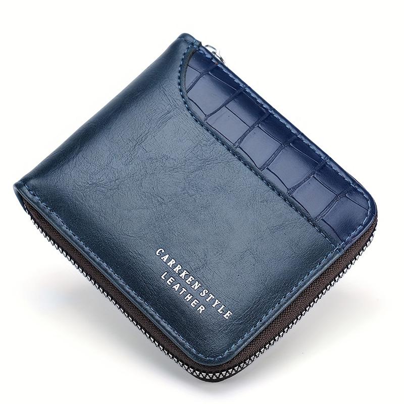 Pu Leather Men‘s Wallet Luxury Mens Purse Male Zipper Card Holders With Coin Pocket Rfid Wallets Gifts For Men Money Bag