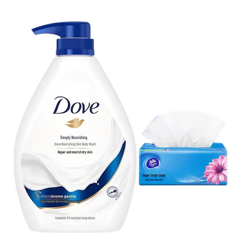 

Dove Deeply Nourishing Body Wash 1000g with Tissue Pack