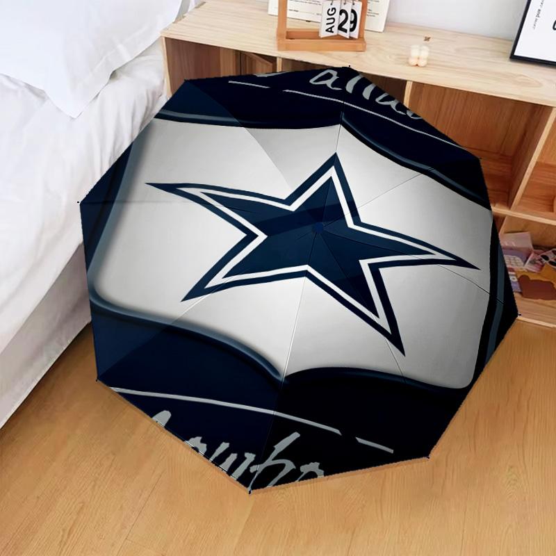 American Flag Cowboys Umbrella Folding umbrella, automatic umbrella 8-Frame for Travel, camping Use Gift for Halloween Christmas