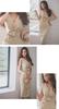 YUANYUAN Sleeveless Tight Party Club Limbo High Size Women's Dress, Fit, Dress, Dress, Cache-Coeur Dress, Dress, Sleeveless, Knee-Length, Slit, Waist,