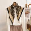 Hot Sale European and American Retro Leopard Print Chinese Square Scarf Women's High Sense Fashion Contrast Silk Scarf Multifunctional Shawl