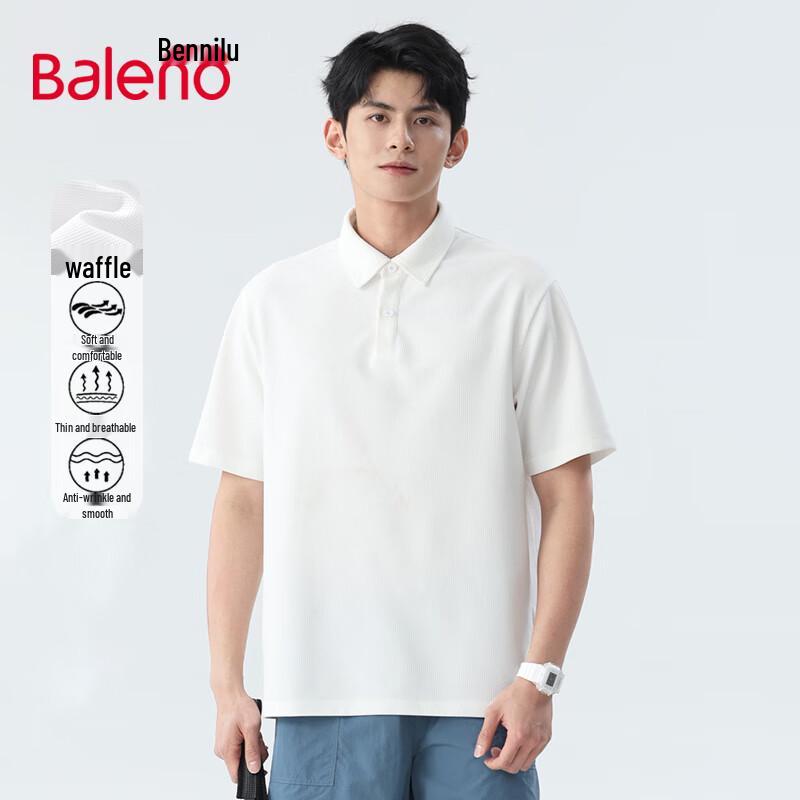 Baleno Men s Waffle Knit Short Sleeve Polo Shirt 3XL