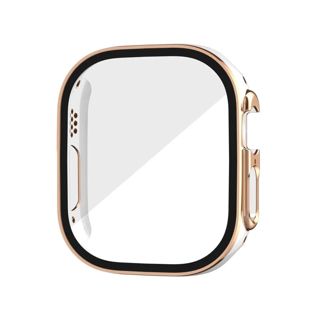 Glass+Case for Apple Watch Ultra 3 2 49mm Screen Protector Frame Cover for iWatch ultra 49 Tempered Protective 49MM Accessories