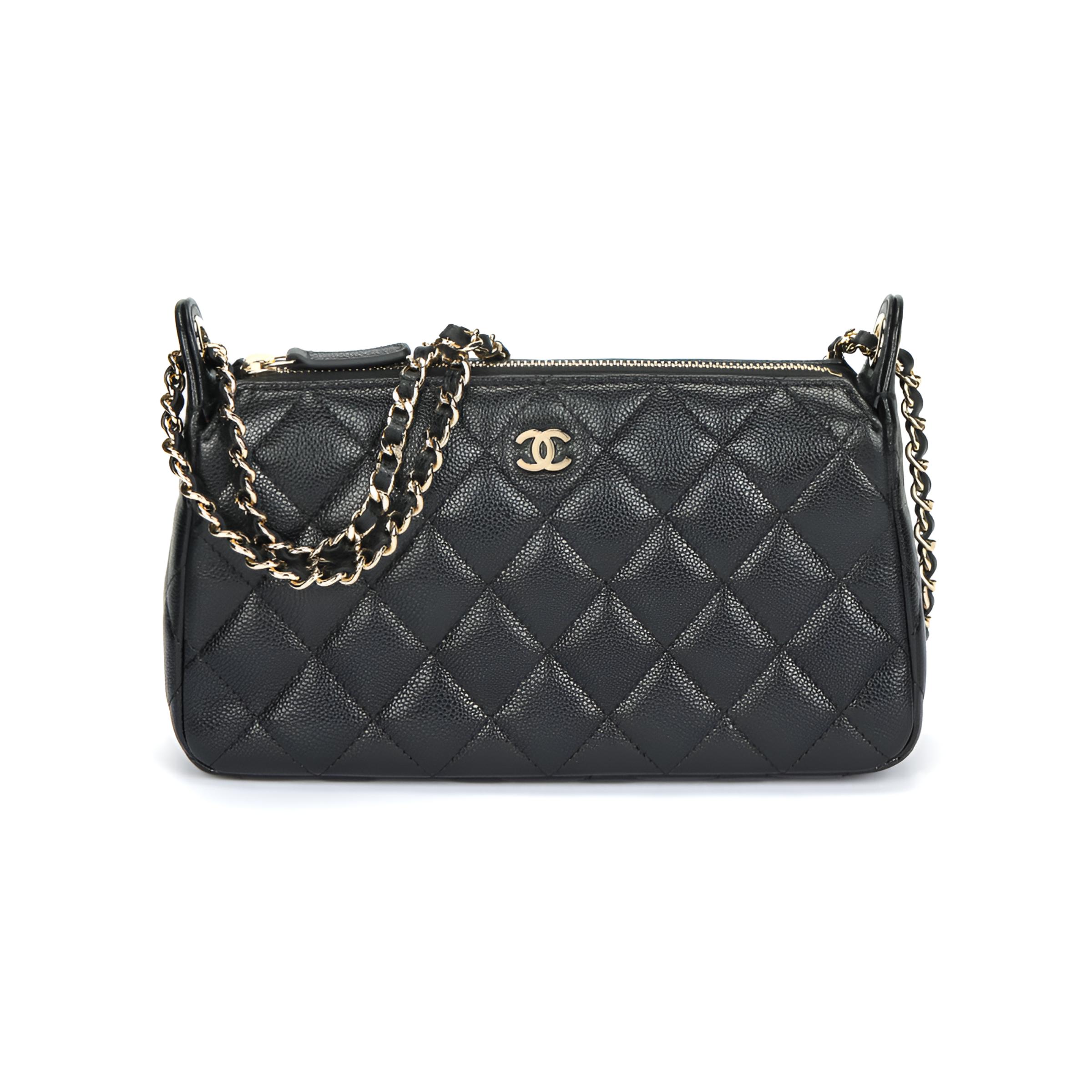 

Chanel 25a Mahjong Made Of Granular Cowhide With Gold Hardware Hobo Messenger Bag Crossbody Shoulder Bag Women S Black Gift Set(Basic Set+Box+Shopping Bag) чорний