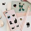 500Pcs Cute Black Cat Stickers Creative Diy Graffiti Stickers Phone Water Bottle Luggage Decals Children Reward Decor Stickers