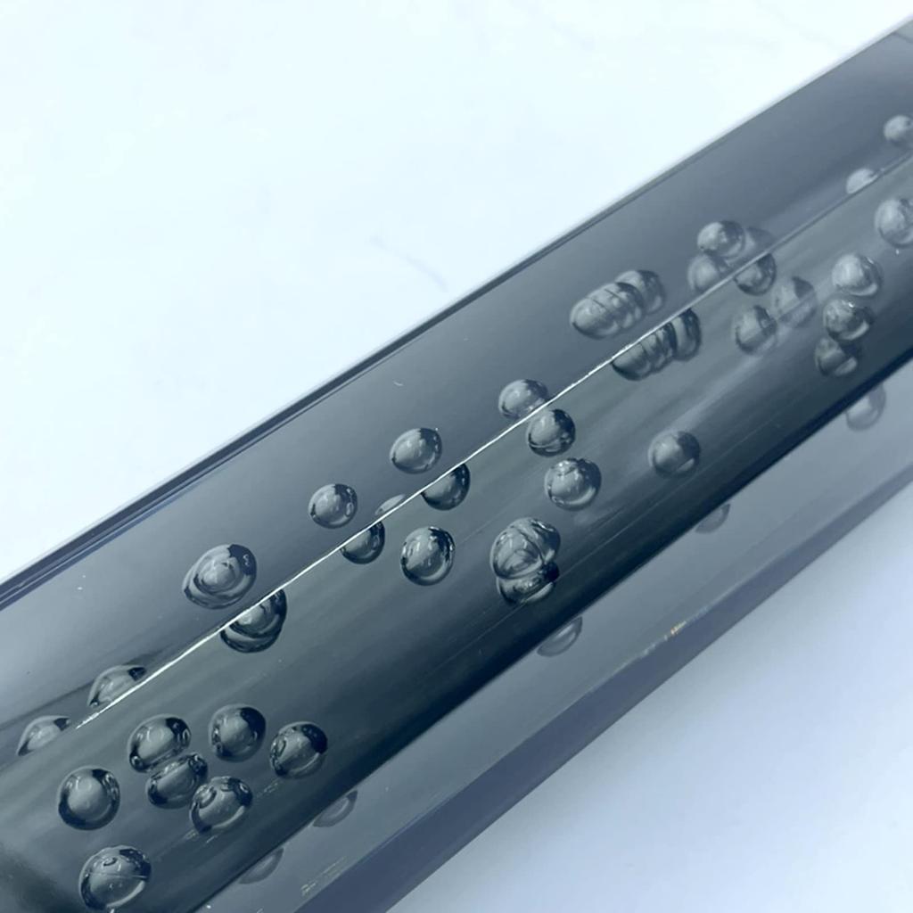 Crystal Shift with 3 20cm [SCGEHA] Knob, Universal, Bubble, Octagonal, Adapter, Colors, (Black)