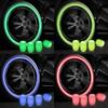 4Pcs Glow-in-the-Dark Tire Valve Caps Fluorescent Light Cover for Motorcycle Bicycle Car Truck Accessories