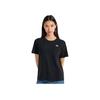 Under Armour Logo Casual Loose Crew Neck Pullover Short Sleeve T-Shirt Women Tops Black 1383045-001