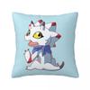 Gammamon Digimon Square Pillowcase Pillow Cover Polyester Cushion Zip Decorative Comfort Throw Pillow for Home Sofa