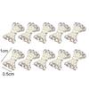 10Pcs 3D Glitters Rhinestone Alloy Bowknot DIY Decal Nail Art Tips Stickers