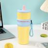 Water bottle Stainless steel thermal insulation straw cup Large capacity accompanying cup Water cup Support LOGO