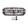 Black Front Bumper Grille Grill Fit Ford F150 2024+ With LED