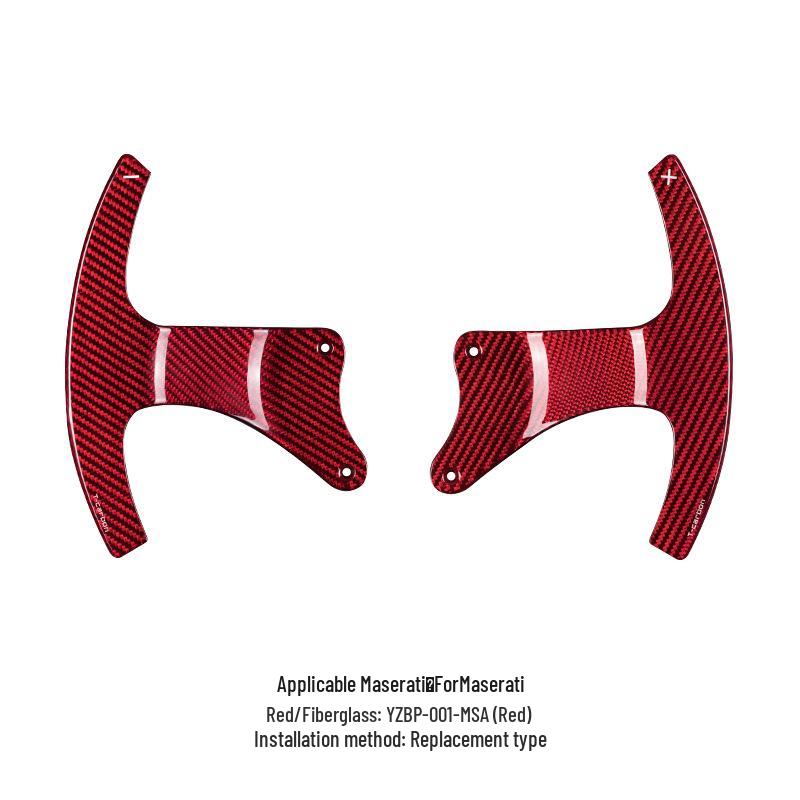 

Maserati GT/Ghibli Replacement Steering Wheel Shift Paddles - True Carbon Fiber