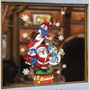 Christmas Window Clings Santa Snowman Reindeer Penguin Static Stickers Shop Home Decoration