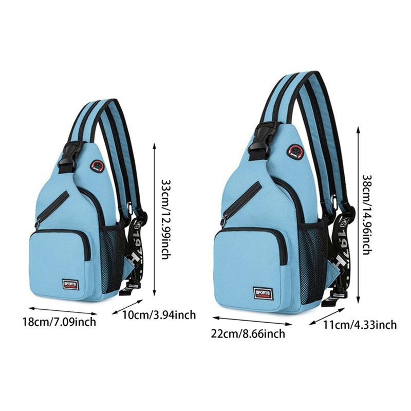 Lightweight Unisex Casual Travel Daypacks Multifunctional Shoulder Crossbody Bag Fashion Simple Sling Chest Bag