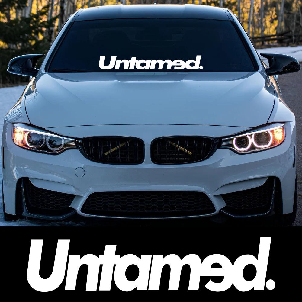 Car Stickers Untamed Auto Front Rear Windshields Vinyl Film Waterproof Vehicles PVC Stickers Exterior Car Accessories Decoration
