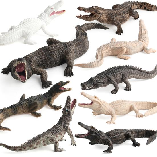 Simulation Crocodiles Wild Animal PVC Figurine Model Craft Educational Kids Toy