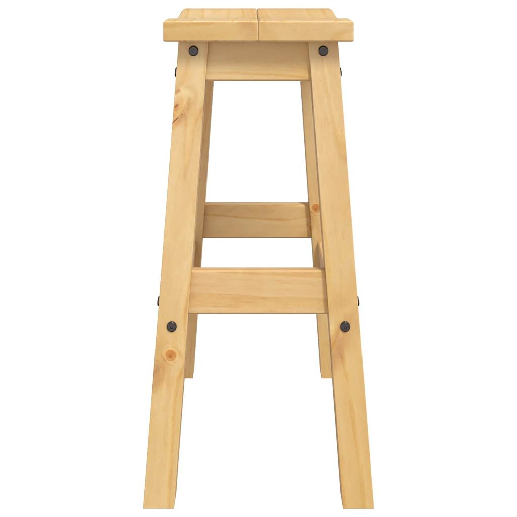 VidaXL Bar Stools 2 pcs Honey Wax 44 x 30 x 63 cm Solid Pine