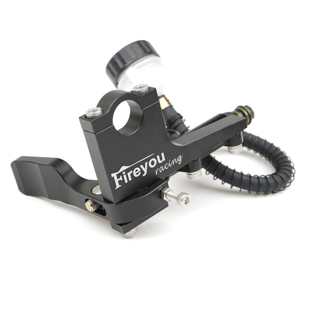 Motorcycle Universal 22mm Clutch Thumb Brake Lever Kit Rear Master Pump Cylinder Handle Brake Modification Parts Thumb Brake Kit