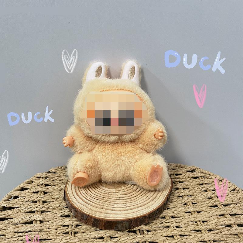 Cute Rabbit Plush Doll Vinyl Keychain Pendant