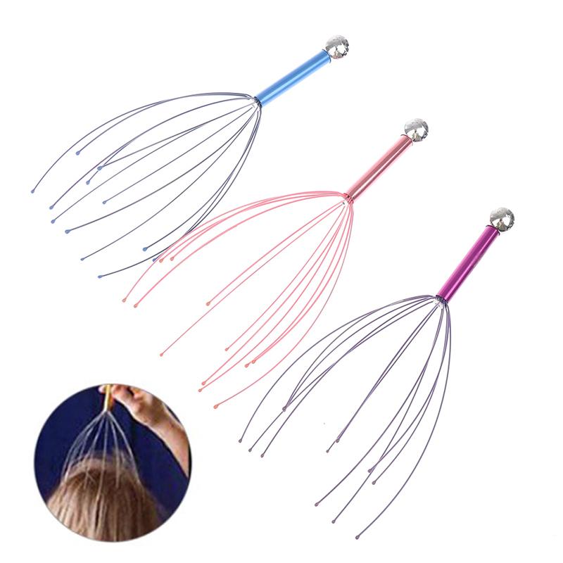 1Pc Anti-stress Pain Relief Octopus Head Scalp Neck Stress Release Relax Massage Claw Head Body Massager