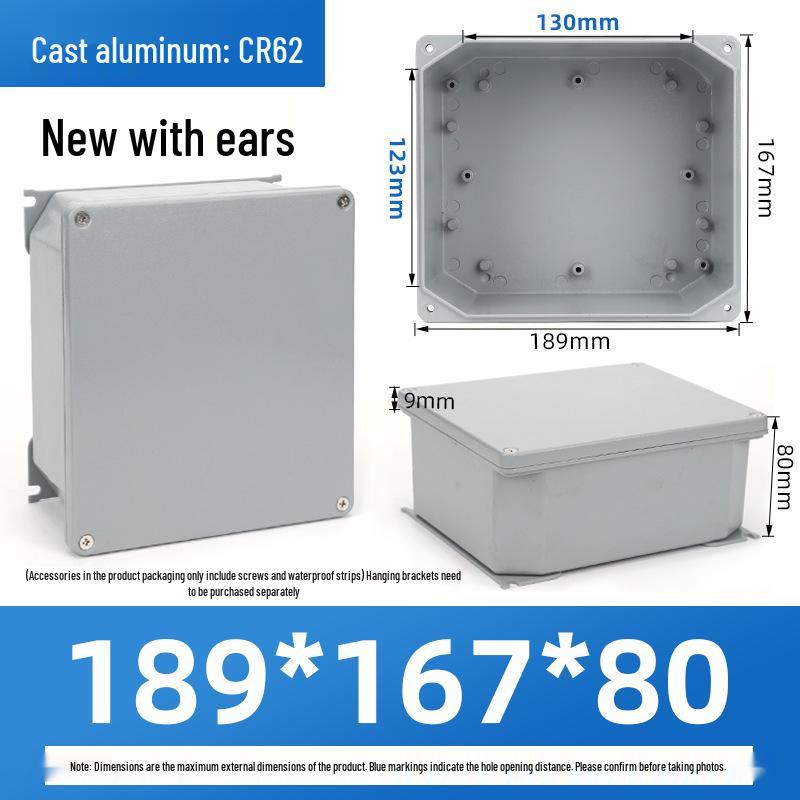 Outdoor Waterproof Die-Cast Aluminum Junction Box with Sealed Push Button Switch