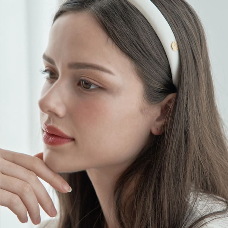 ELLEHAIR Slim Gold Logo Hairband ELHB002