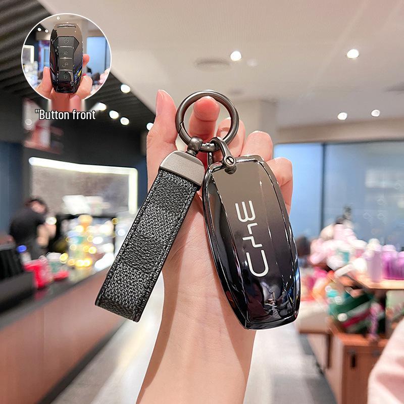 

Чехол для ключа BYD для моделей 2023 года: Song Plus, Qin DMi, Tang, Yuan Pro, Han EV, Dolphin, Seal L