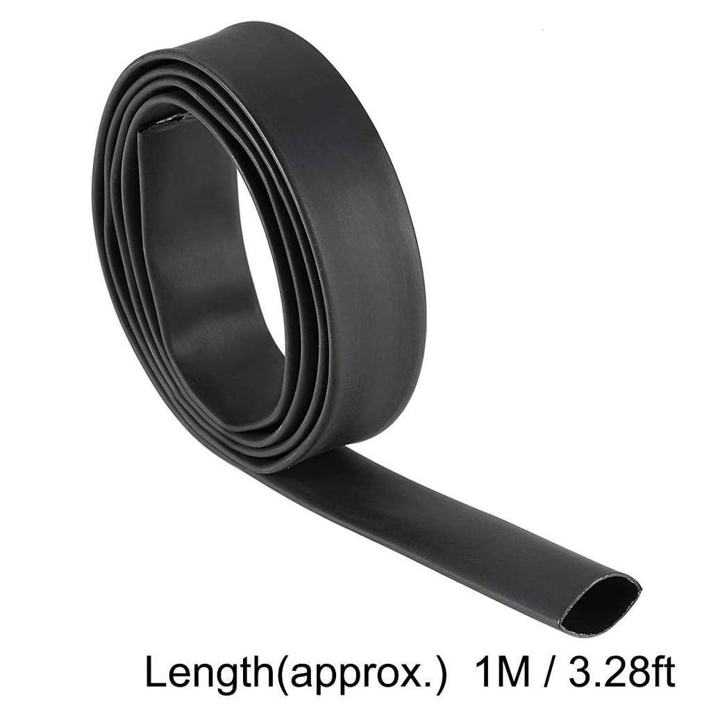 Edinstry Heat Shrink Tubing, Insulation Tubing, Black/3 Time, Diameter 0.5 Inches (12.7 Mm), Length