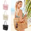 Borsa da Spiaggia Borsa a Rete Tote per Viaggio Piscina Famiglia Vacanza al Mare Crociera Essenziali Organizer Borse Portaoggetti