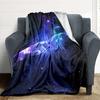 1pc Galaxy Hands Blanket, Lightweight Flannel Throw Blanket for Sofa, Bed, Travel, Camping, Living Room, Office, Couch042
