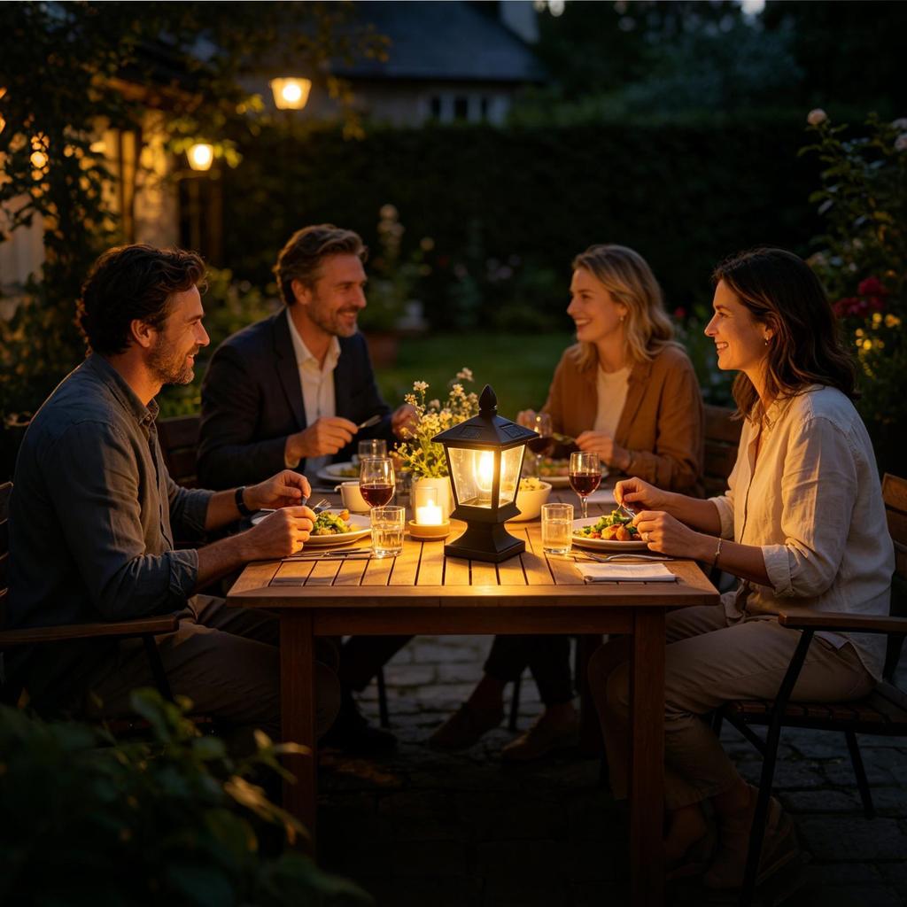 Waterproof Solar Garden Lights For Villas Courtyard Pillar Head Light Rural Outdoor Post Light LED Bulb Lamp Lighting