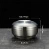 304 Stainless Steel Thermal Rice Container with Cover Double Walled Soup Bowl For Hot Meals Office Lunch Food Tray