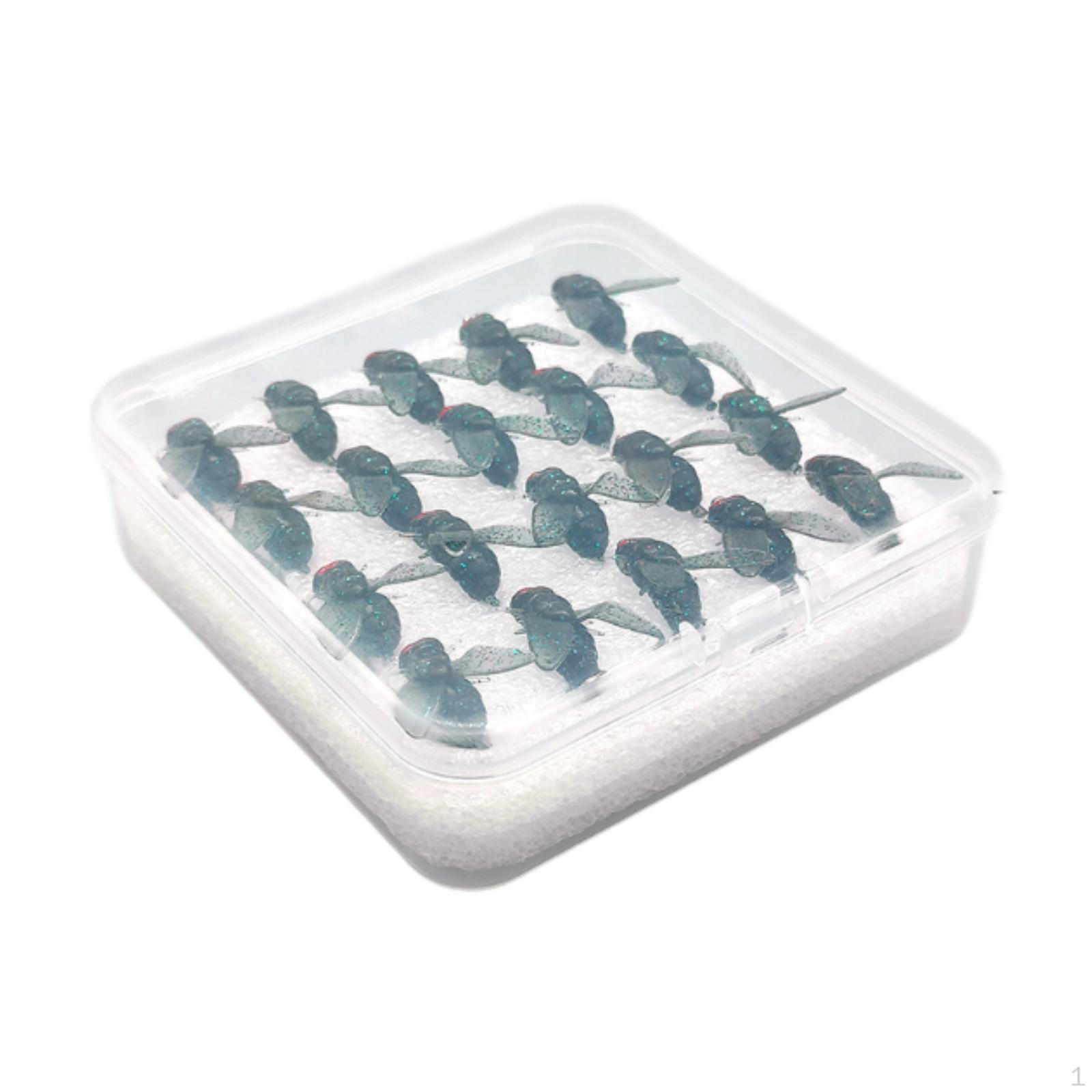 

20Pcs Fly Fishing Lures Baits with Hooks for Panfish