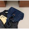 Women's Large Capacity Japanese Style Casual Denim Tote Bag